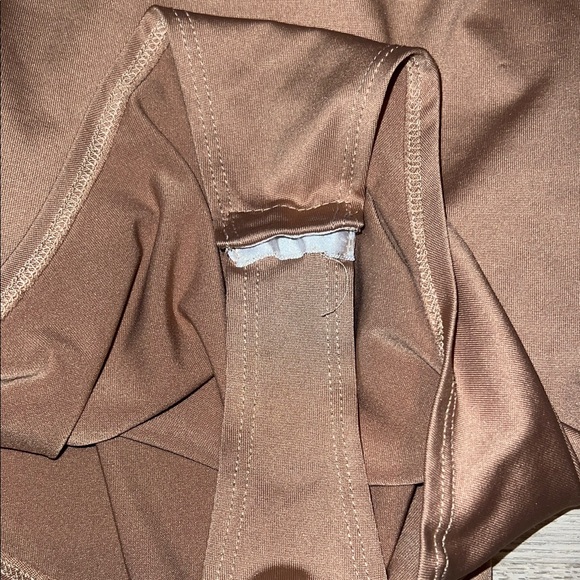 Brown Bodysuit with Sparkling Straps - Picture 3 of 5